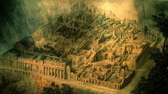 Joseph Gandy, 'Soane's Bank of England as a Ruin' (1830)